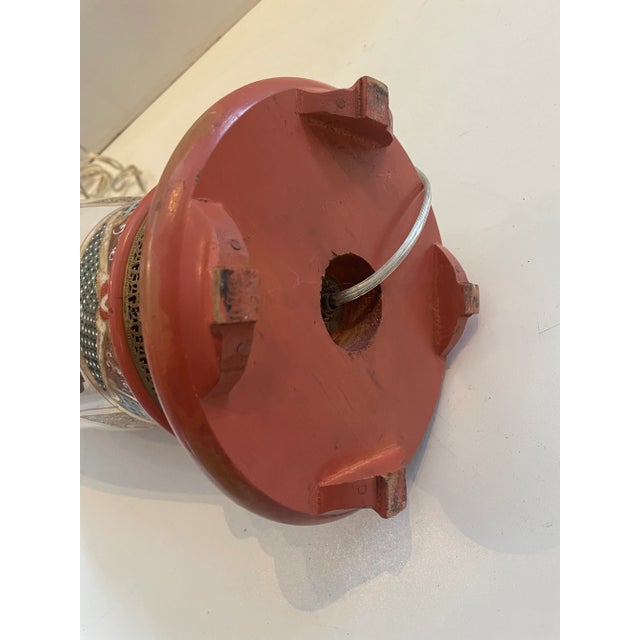 Ceramic Vintage 1970s Ceramic Chinese Lamp For Sale - Image 7 of 10