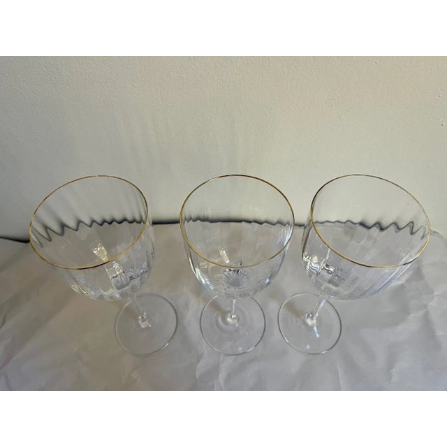 Gorham 1990s Gorham Crystal "Golden Horizon" Water Goblet For Sale - Image 4 of 7