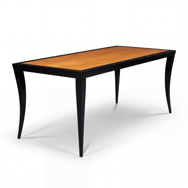 Wood Hickory Chair Milo M2m Saber Leg Dining Table or Desk, James River Collection For Sale - Image 7 of 9