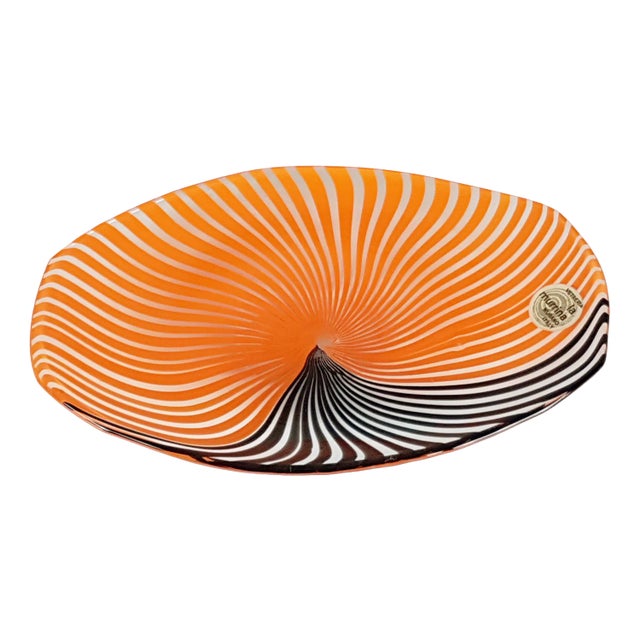 Small Murano Glass Plate by Gian Maria Potenza for La Murrina, 1970s For Sale