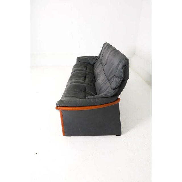 Mid-Century Modern Late 20th Century Ekornes Leather Stressless Eldorado Sofa For Sale - Image 3 of 16
