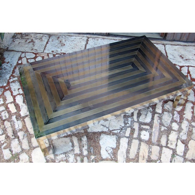 Large Coffee Table by Maison Jansen, 1970s For Sale - Image 11 of 12