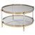 Love me some GLAM;)! THis very sophisticated 32" round table features Glass top and shelf with Acrylic/Plexiglass legs...
