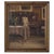 Interior Painting Lady at the Piano in Gilt Frame from the 1930s For Sale - Image 8 of 8