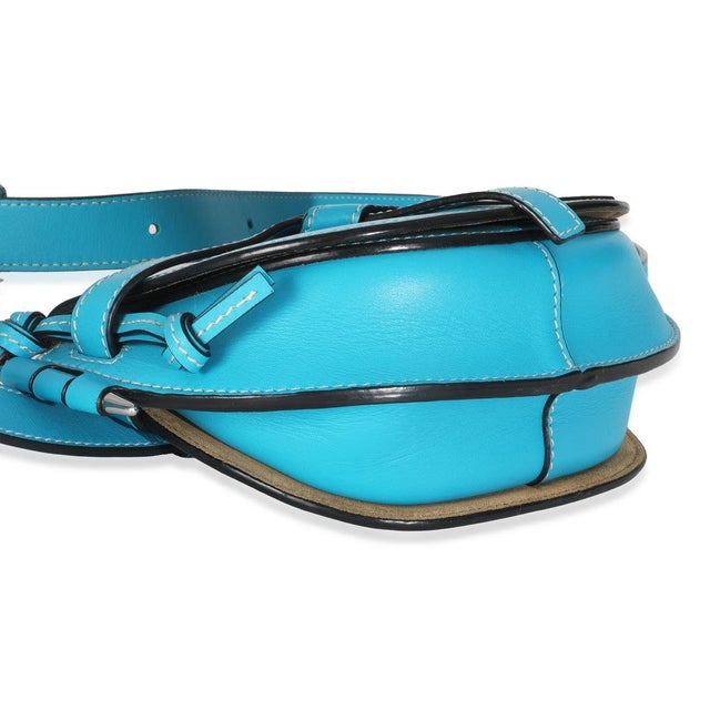 Blue Calfskin Mini Gate Belt Bag For Sale In New York - Image 6 of 8