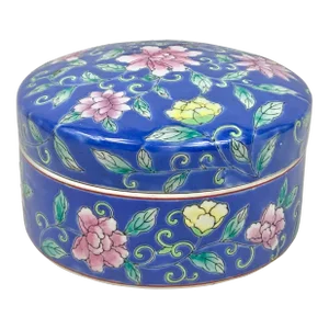 Large Vintage Chinoiserie Lidded Box