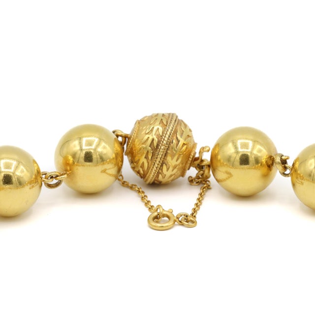 Gender: Ladies Metal Type: 19K Yellow Gold Length: 20.00 inches Weight: 96.00 grams One lady's handmade textured &amp;...