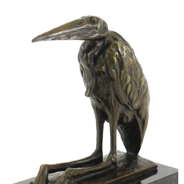 Bronze Bird Sculpture in the style of Rembrandt Bugatti For Sale - Image 3 of 8