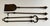 Rare 19th Century Cast Bronze Fireplace Tools Set of 3 Pieces For Sale - Image 14 of 17