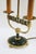 Forest Green French Hollywood Regency Brass Bouillotte 2-Light Table Lamp, 1960s For Sale - Image 8 of 10