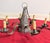 Vintage Hand-Punched Tin Witch's Hat 6-Arm Chandelier – By Irvin's Country Tinware For Sale - Image 4 of 18