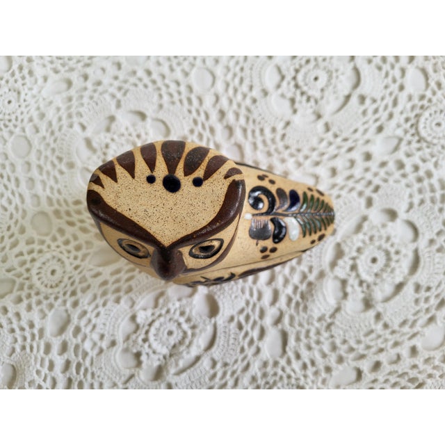 1970s 1970s Ceramic Owl or Tecolote, Tonala’, Mexico For Sale - Image 5 of 7