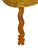 Chinoiserie Vintage Woven Rattan Hand Fan With Carved Wooden Handle For Sale - Image 3 of 7