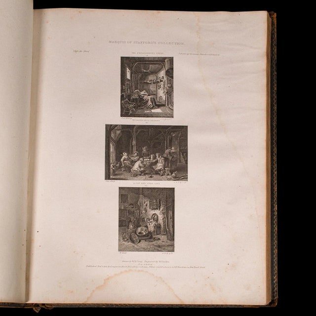 1818's Antique Art Reference Book Marquis of Stafford Collection For Sale - Image 6 of 12