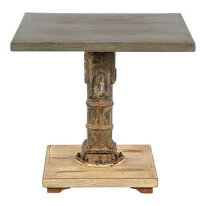 Eclectic Vintage Water Hand Pump Upcycled Unique Table