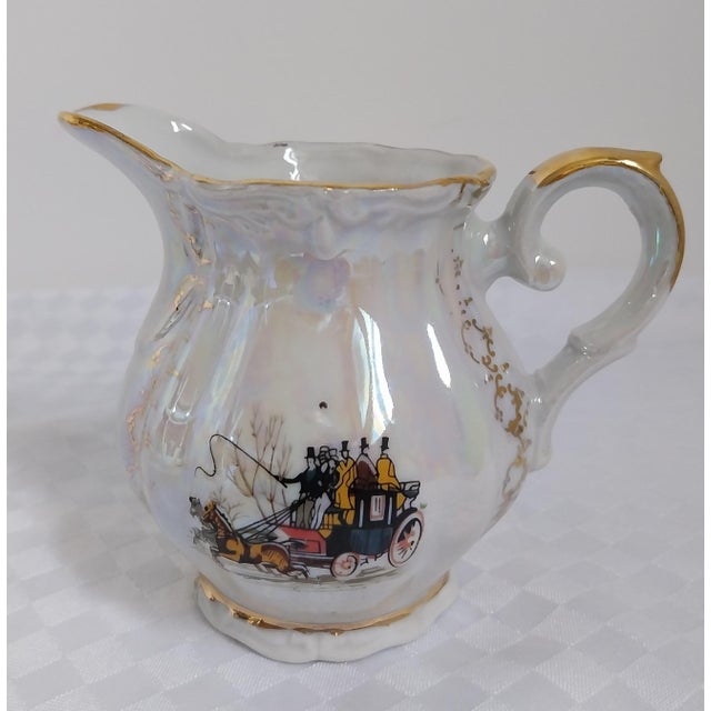 Italian Art Deco Tea Service Set in Porcelain, 1950s, Set of 19, in Very Good conditions. Designed 1950 to 1959