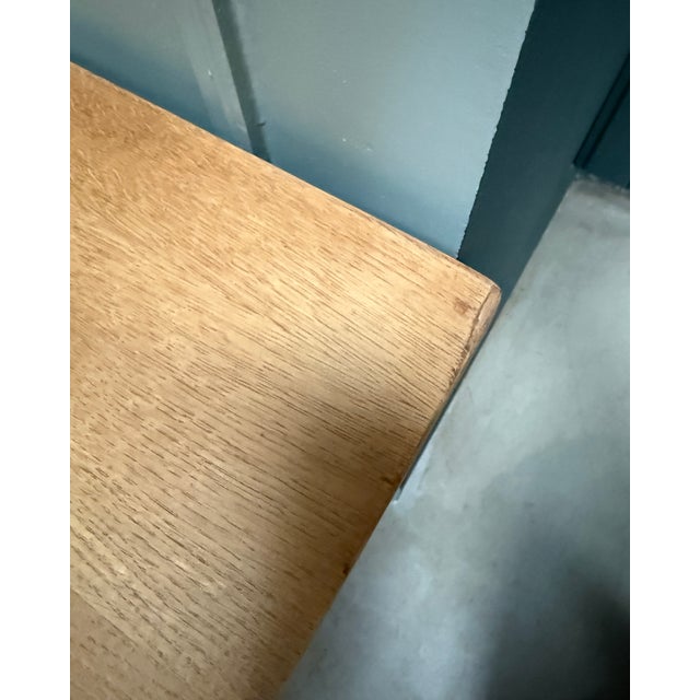 Oak Half-Ministerial Desk, 1950s For Sale - Image 11 of 13