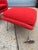 Mid-Century Modern Eero Saarinen for Knoll Red Boucle Womb Chair and Ottoman For Sale - Image 3 of 10