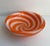 Mid-Century Modern Mid 20th Century Murano Glass Dish with Tangerine Optic Swirls For Sale - Image 3 of 9
