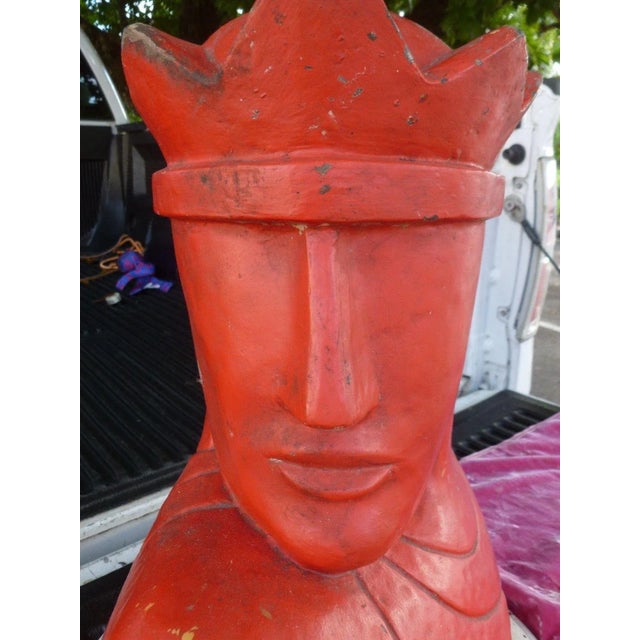 1940's Vintage Large Art Deco Style Knight Chess Piece Model For Sale In Miami - Image 6 of 8
