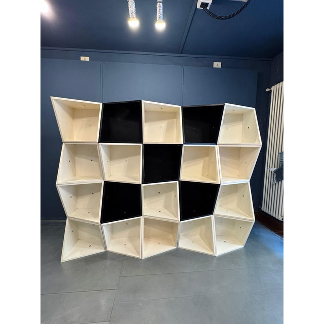 Nikol Edition Modular Bookcase from Manfredo Massironi, 1970s, Set of 20 For Sale - Image 12 of 14