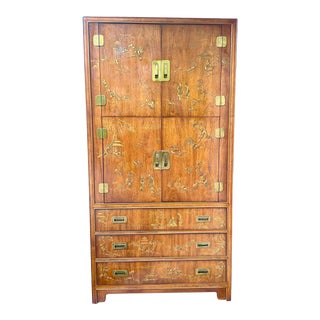 1980s Vintage Drexel Heritage Chinoiserie Asian Style “Dynasty” Cabinet Dresser For Sale