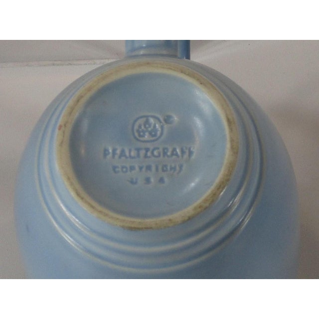Mid 20th Century Light Blue Coffee Cups Mugs Vintage Pfaltzgraff - Set of 2 For Sale - Image 9 of 10