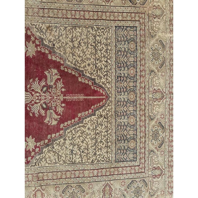 Antique Turkish Ghiordes Rug For Sale - Image 4 of 18