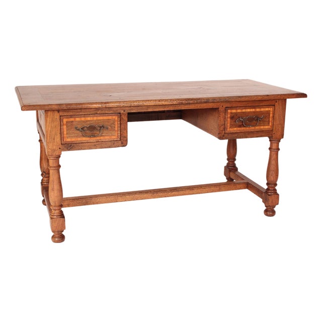 Louis XIV Style Mixed Wood Desk For Sale