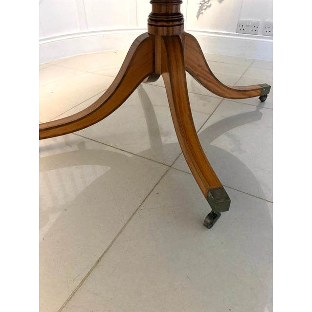 Antique Regency Figured Oval Mahogany Dining Table, 1920s For Sale - Image 10 of 17