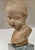 Stone Vintage French Terracotta Bust of a Child on Marble Plinth For Sale - Image 7 of 12