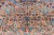 Salmon Classic Colorful Antique Large Lavar Kerman Rug in Salmon Background For Sale - Image 8 of 13