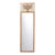 French Painted and Gilt Narrow Mirror, Late 19th C. For Sale