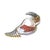 Bochic “Orient” Vintage Ruby, Sapphire & White South Sea Pearl Brooch 18K Gold For Sale - Image 4 of 11