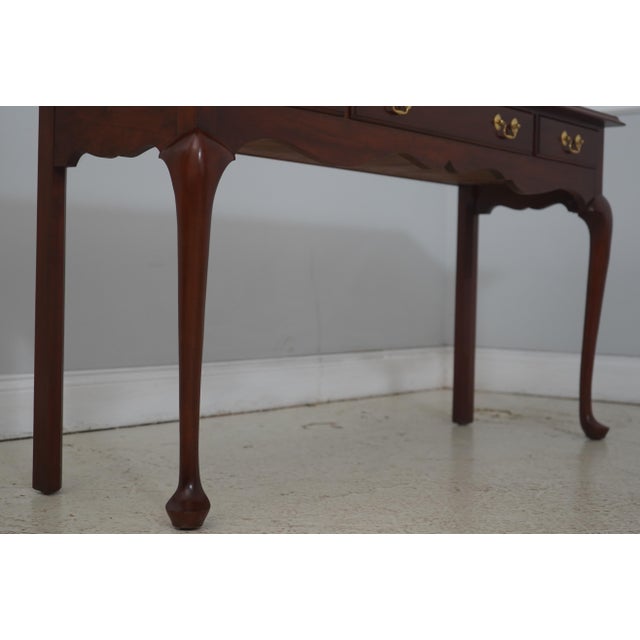 Henkel Harris Cherry 3 Drawer Sofa Table For Sale - Image 11 of 18