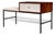 Phone Bench in Rosewood, Fabric & Metal, Geraldo De Barros, 1950s For Sale