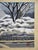 Masao Ido, Snow at Rakushisha, 1986, Woodblock Print For Sale - Image 9 of 10