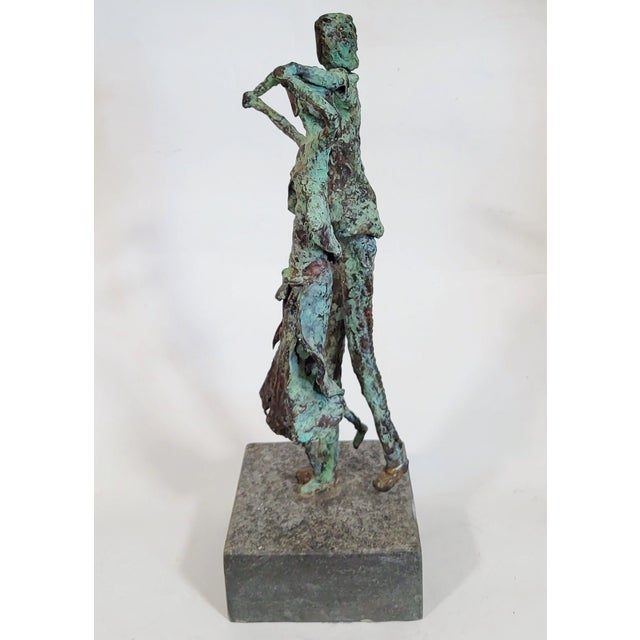 Late 20th Century Vintage Irish Modern "Dancers" Bronze Sculpture by Liam Butler For Sale - Image 5 of 12