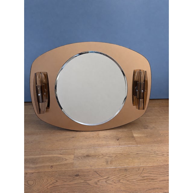 1970s Mid-Century Modern Illuminated Mirror from Sonnenberg, 1970s For Sale - Image 5 of 9
