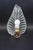 Barovier & Toso 1950s Art Deco Wall Light Trasparent Jewel Murano Glass Leave by Barovier E Toso For Sale - Image 4 of 12