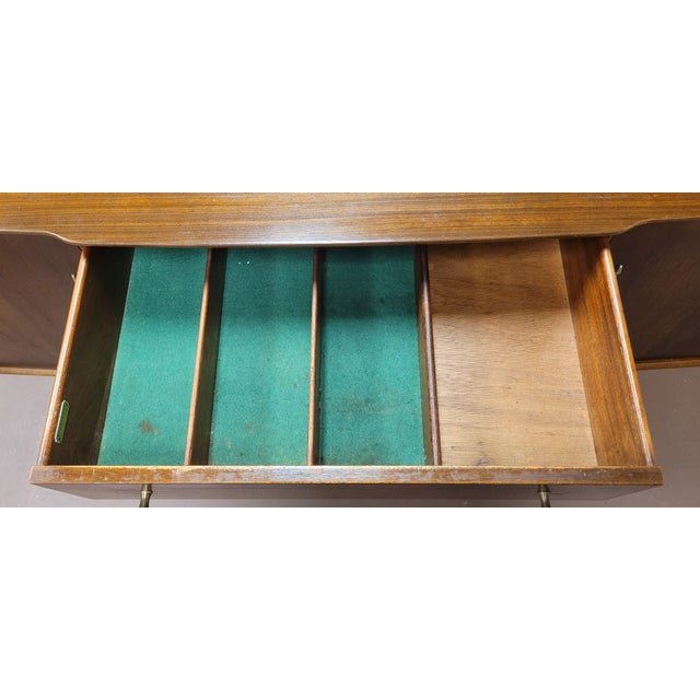 Mid Century Modern Sideboard Signed Beautiful Wood For Sale - Image 12 of 17