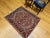 Red Vintage Persian Heriz Serapi Rug, Hand-Knotted Wool, Geometric Pattern, Brick-Red & Ivory, 4x4 For Sale - Image 8 of 18