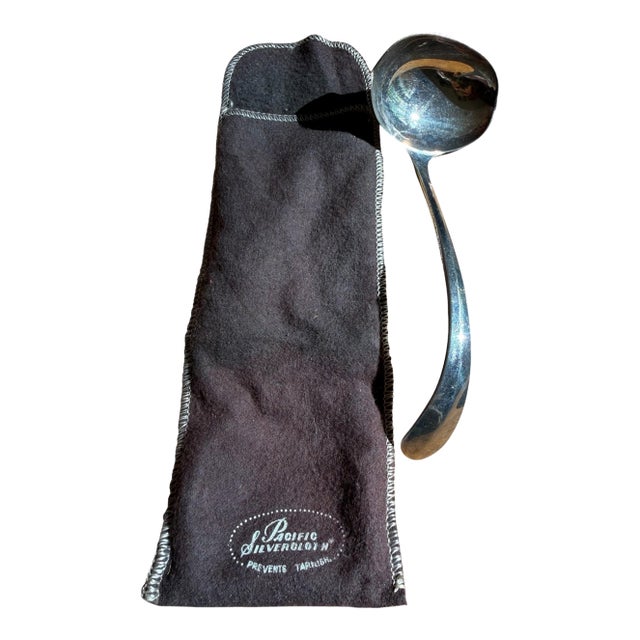 Mid 20th Century Gerity Silver-Plate Gravy Spoon-Ladle For Sale