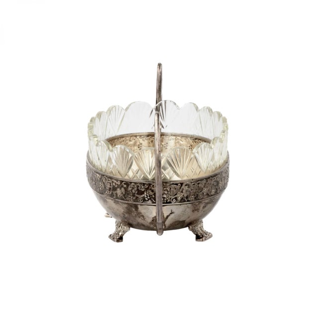 Silver candy bowl Rook. Russia Moscow. 2nd artel. 1908-1917. Combines the features of late modern and neo-Empire of the...