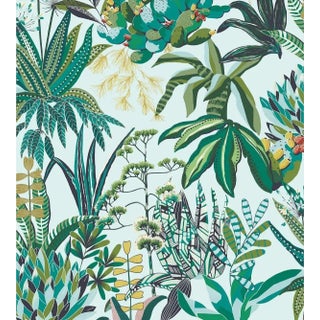 Sample - Lelievre for The House of Scalamandr�� Figari Wallcovering, Agave For Sale