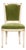 Antique French Louis XVI Style Painted Accent Chair in Moss Green Mohair For Sale