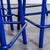 Blue French Blue Stacking D Back High Bar Chair from Mullca, 1970s, Set of 6 For Sale - Image 8 of 11