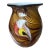Beautiful Italian Murano Hand Blown Glass Vase 12” Tall For Sale