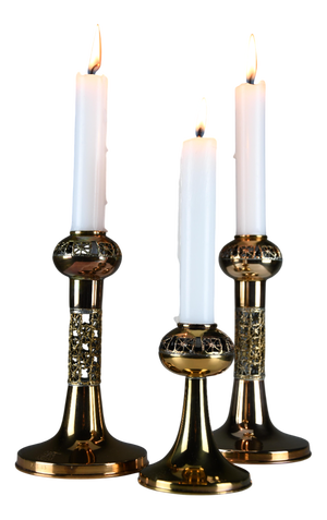 Vintage Scandinavian Modern Pitsi Copper Candlesticks by Pentti Sarpaneva for Turun Hopea, 1983, Set of 3