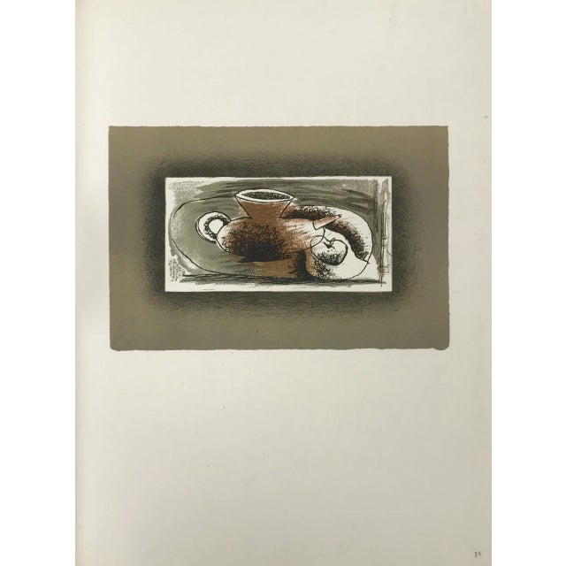 Abstract Georges Braque Lithograph P31 Theiere Au Fond Gris 1963 For Sale - Image 3 of 3